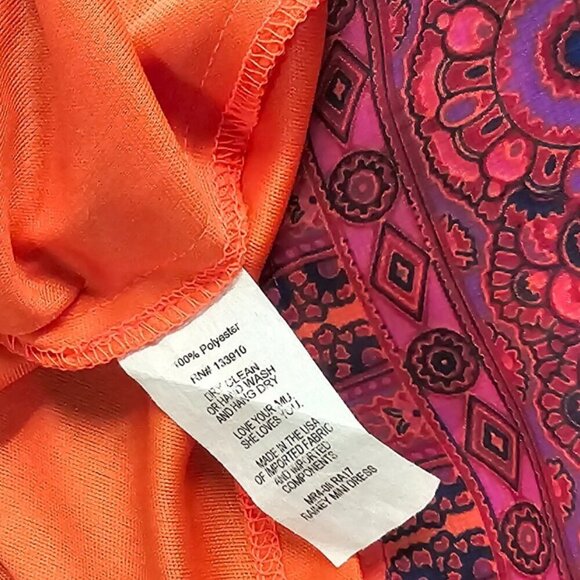 Show Me Your MuMu Geometric Shapes Lined Dress Size Small V-Neck Lightweight - Picture 7 of 7